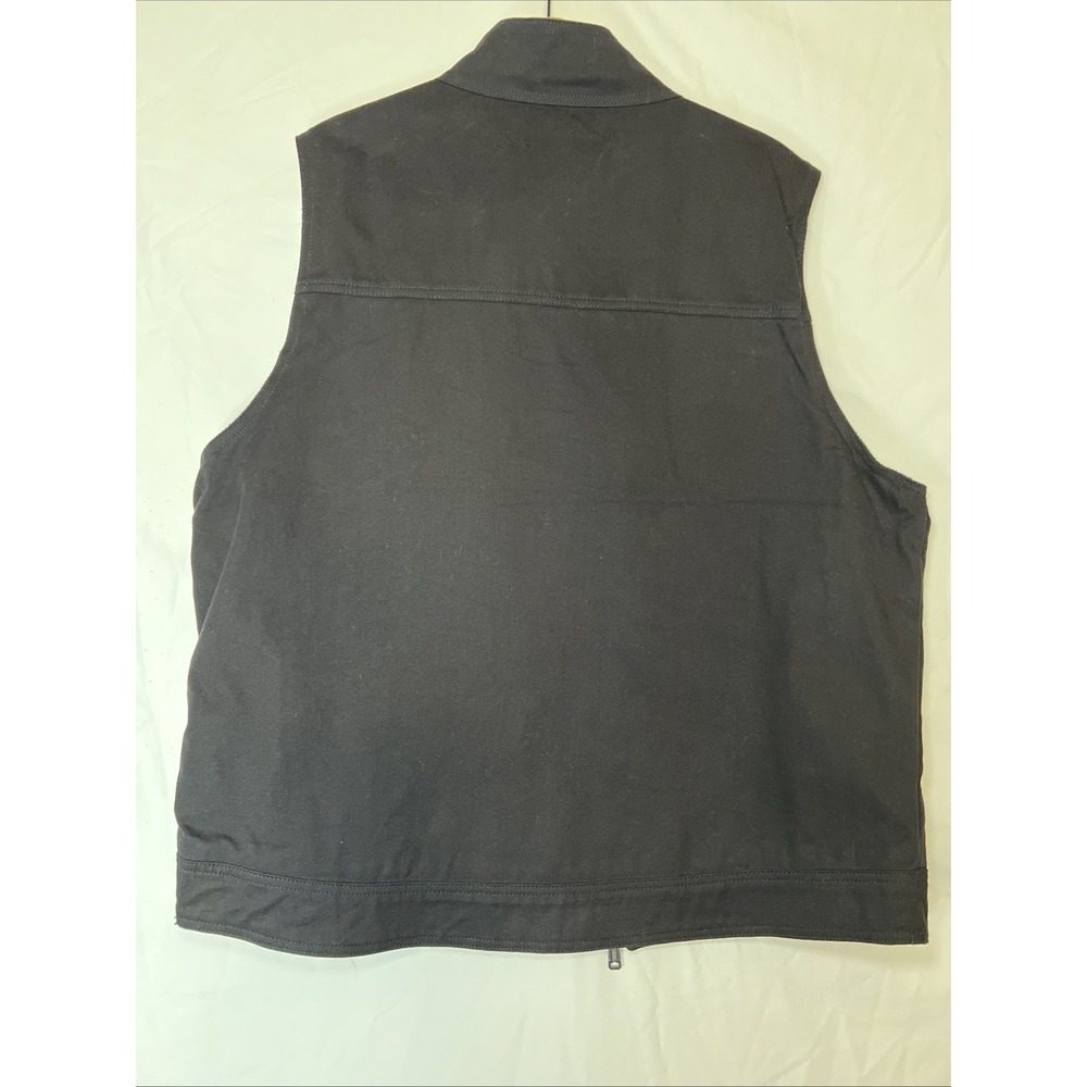 Wolverine Vest Men XLarge Black Canvas Fleece Lined Outdoor Workwear Pockets - Picture 13 of 16